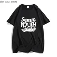 thumbnail image 4 of Camisetas estampadas de la banda musical Sonic Youth para hombre, camisetas 100 % algodón, camisetas elegantes, camisetas holgadas informales de estilo hip hop y Harajuku, 4 of 5