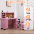 thumbnail image 5 of Kids Desk and Chair Set, Kids Desk With Chair And Storage Drawers, Bulletin Board, Writing Table for Boys and Girls, 5 of 8