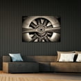thumbnail image 5 of Empire Art Direct Plane Propeller Frameless Free Floating Tempered Glass Panel Graphic Wall Art, 48" x 32" x 0.2", Ready to Hang, 5 of 5