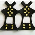 thumbnail image 6 of 10-Spike Flexible Ice Cleats for Women Men Shoes Boots Universal Non Slip Footwear for Hiking Walking, 6 of 6