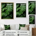 thumbnail image 4 of Designart "Exotic Palmscape Beneath The Emerald Canopy I" Palms & Palm Trees Floater Framed Wall Decor, 4 of 5