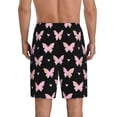 thumbnail image 4 of Lsque Gradient Butterfly Mens Sleep Pajama Shorts,Short Pajama Pants, Cotton Ultra-Soft Knit-XX-Large, 4 of 9
