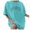 Mint Green, variant on T Shirts for Women Oversized T Shirts V Neck Striped Tees Summer Half Sleeve Comfy Cozy Tunic Tops Plus Size Tops for Women Trendy Army Green L