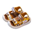 thumbnail image 2 of WAVSUF Casual Sandals for Toddler Boys Open Toe Anti Slip Soft Sole Summer Breathable Trendy Shoes Yellow Size 12 Little Boys, 2 of 5
