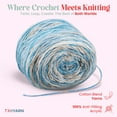 thumbnail image 2 of Royal Batik Ombre Yarn for Crocheting - Soft Yarn for Crocheting and Knitting - Rainbow Yarn - 100% Anti-Pilling Acrylic Crochet Yarn 1x140 gr (3- Skeins Pack) (3x383 yds) (10607), 2 of 7