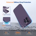 thumbnail image 4 of Designed for  14 Pro Max Case  with 2 Pack Screen Protectors [Upgraded Enhanced Camera Protection] Shockproof Liquid Silicone Case with Microfiber Lining 6.7 inch(Chocolate), 4 of 16