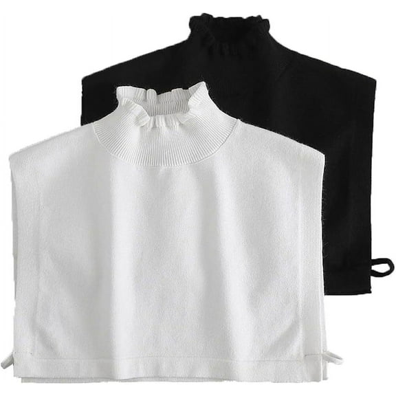 Camicover  Knitted Turtleneck Dickey Faux Collar for Women