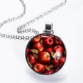 thumbnail image 2 of Fruit Glass Circular Pendant Necklace - Dazzling Jewelry for Women, 2 of 5