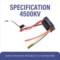 thumbnail image 4 of Motor Sin Escobillas 3650 Resistente Al Agua con ESC de 60 A para Coche RC 1/10, 4500 KV, 4 of 5