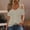 Khaki, variant on Plus Size Womens Tops Short Sleeve V-Neck Blouses Solid Cold Shoulder Green Trendy Shirts Tops for Ladies