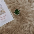thumbnail image 6 of 1 piece faux fur rug light brown beige fluffy small bedroom; material composition: 100% acrylic, 6 of 6