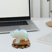 HomeLife Elephant Statue 1pc 1.57 Realistic Exquisite Collectible Living Room Bedroom Animal Sculpture Ornament Mini Elephant Ornament