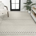thumbnail image 4 of JONATHAN Y SOUTH BEACH 4 x 6 Area Rug, Ormond Trellis Geometric - Cream/Gray, SBH109A-4, 4 of 9