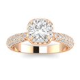 thumbnail image 1 of 1.00ctw Diamond Halo Engagement Ring in 10k  Rose Gold, 1 of 2