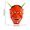 Red, variant on Halloween Decorations Saving! Red Demon Mask, Horror Devil Mask For Halloween Party, Traditional Mask, Halloween Decor Prop