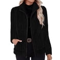 thumbnail image 2 of Aimik Women's Ribbed Knit Full Zip Up Cardigan Sweater Cozy Chunky Fleece Jacket with Pockets Casual Outerwear, 2 of 5
