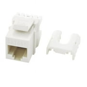 On-Q  Cat 5e Quick Connect RJ45 Keystone Insert, White - Pack of 10