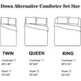 thumbnail image 5 of 3 Piece All Season Bedding Queen size Comforter Set, Ultra Soft Polyester Elegant Bedding Comforters, 5 of 5