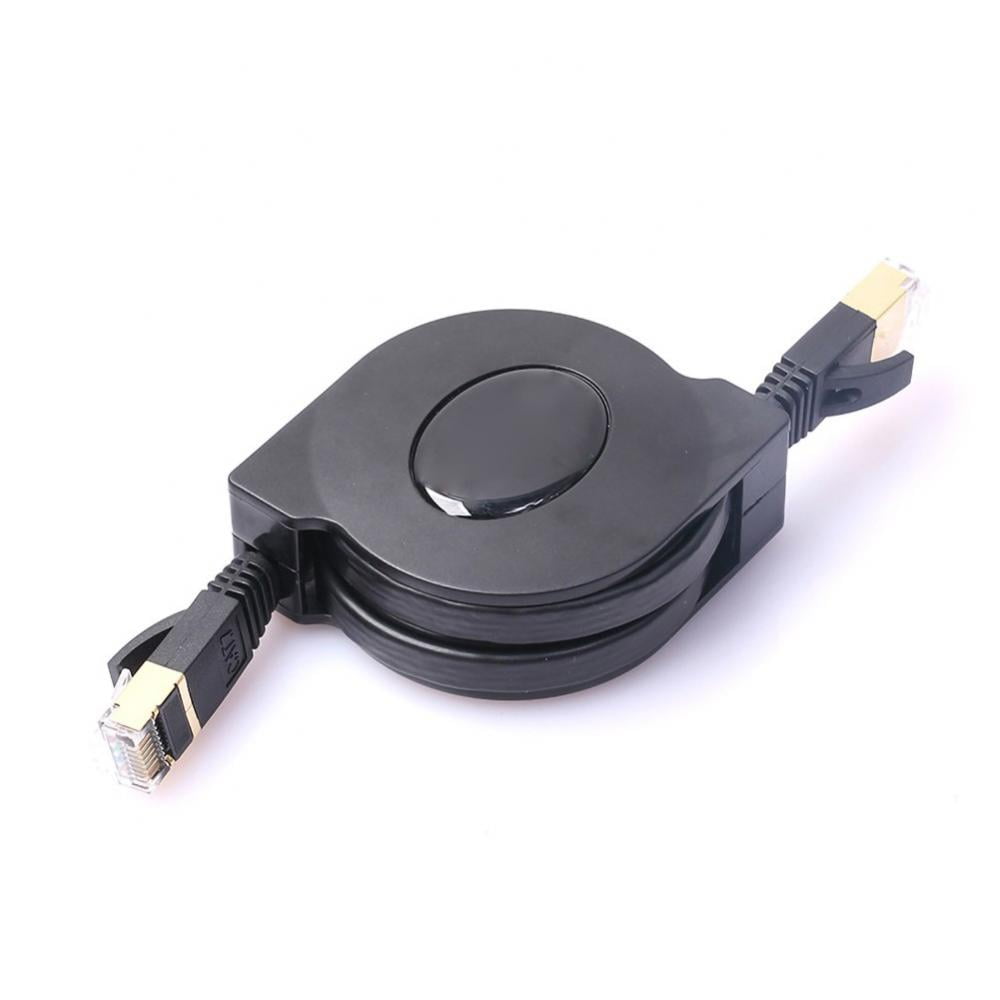 Premium Cat7 10 Gigabit Retractable Cable for Modem Router