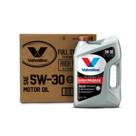 Valvoline Full Synthetic High Mileage MaxLife 5W-30 Motor Oil 5 QT, Case of 3