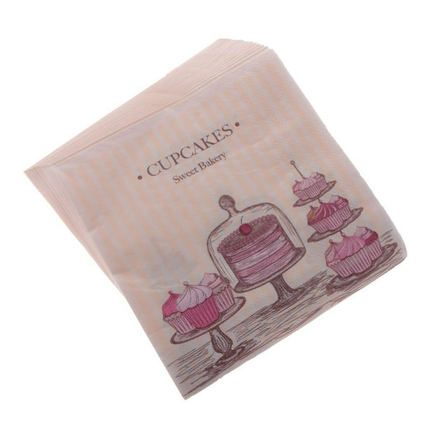 20pcs Servilletas Desechables de Papel por Paquete Forma de //Torta/Graduación Accesorio de Panadería de de Yuyangstore Servilletas de papel