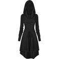 thumbnail image 2 of Vestido Gótico para Mujer, Ropa Medieval, Disfraz de Halloween, Vestido Renacentista con Capucha para Carnaval de Halloween, 2 of 5