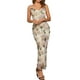 thumbnail image 2 of Vestido Maxi Floral Sin Mangas Bodycon para Mujeres INSPIRE CHIC Talla XS Beige, 2 of 6