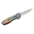 thumbnail image 4 of Mini cuchillo plegable de aleación de titanio para navaja de bolsillo con hoja D2 con llavero y cadena, 4 of 8
