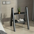 thumbnail image 2 of Multi-functional Small Ladder Household Folding Ladder Stool Storage Flower Rack Thickened Aluminum Alloy Herringbone Ladder Three-step Lightweight Stair, 2 of 5