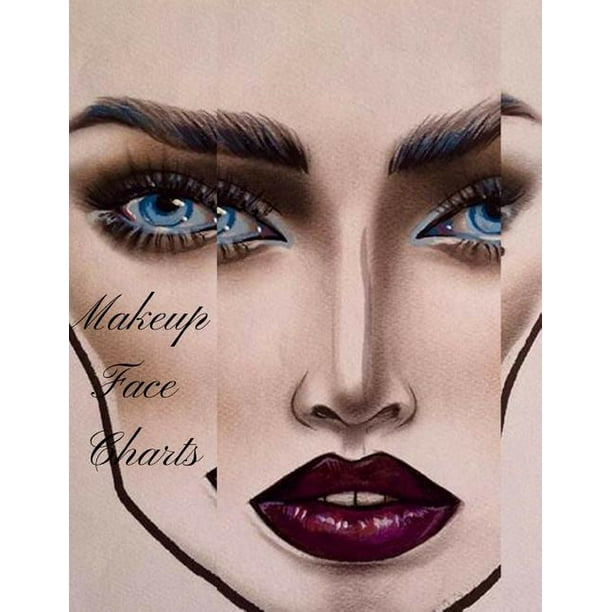 Makeup Face Charts The Cute Professional Blank Paper Practice Face