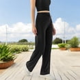 thumbnail image 5 of Women's High Waisted Wide Leg Lounge Pants with Drawstring and Pockets, 5 of 7