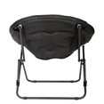thumbnail image 4 of Mainstays Saucer Chair for Kids and Teens, Black, Bedroom, Foldable, 4 of 7