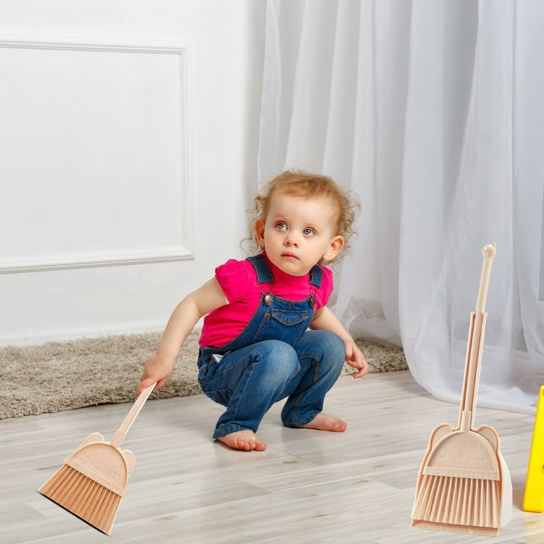 Children's Broom and Dustpan Set, Kids Cleaning Supplies with