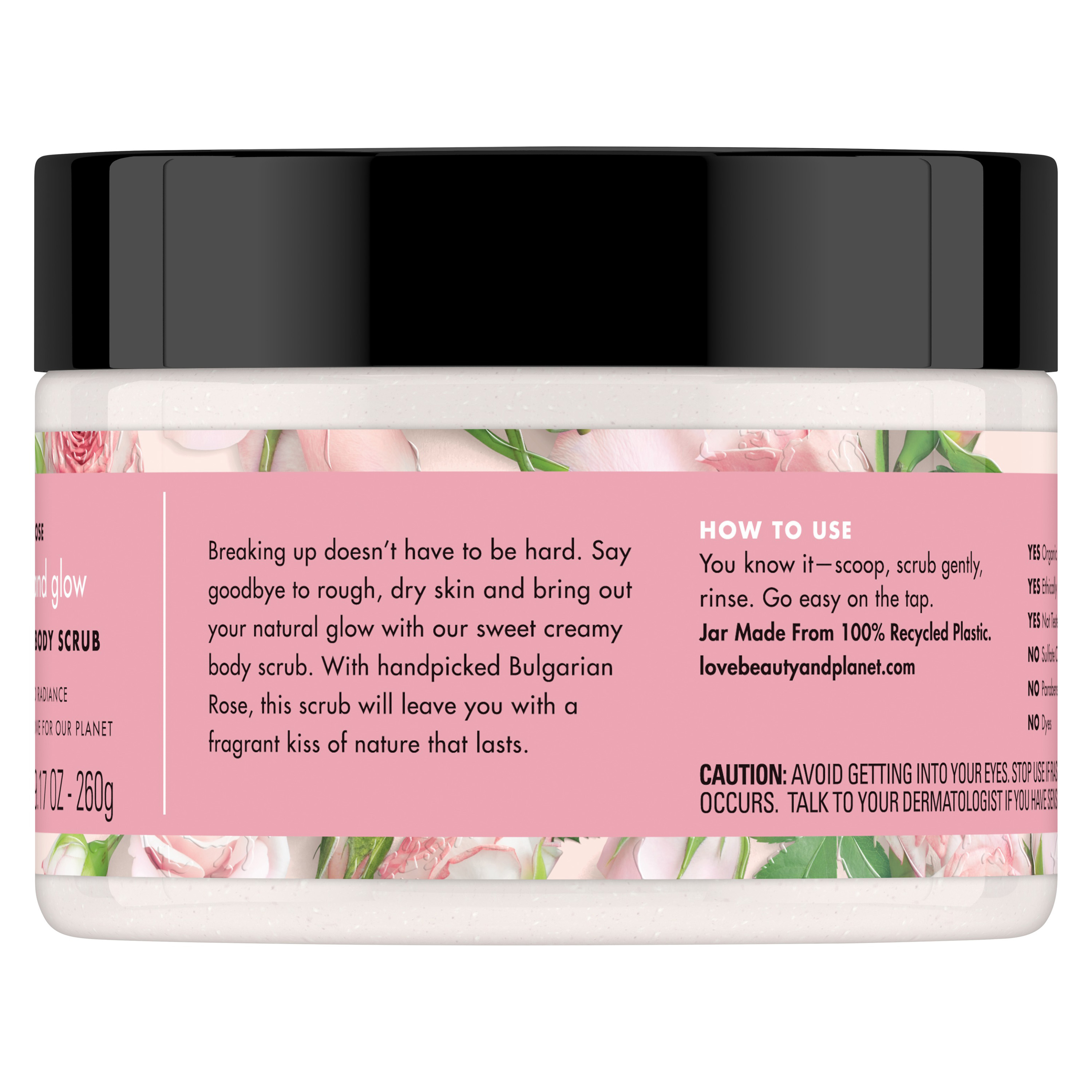 Love Beauty And Planet Sugar & Rose Scrub Creamy Exfoliating Body Scrub Peace and Glow 9.17 oz - image 10 of 13