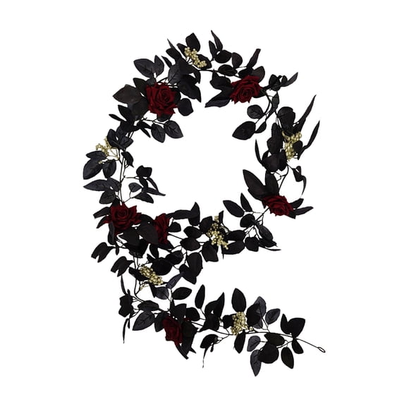 Guirnalda de flores colgantes decorativas de rosas artificiales Nikou 180 cm