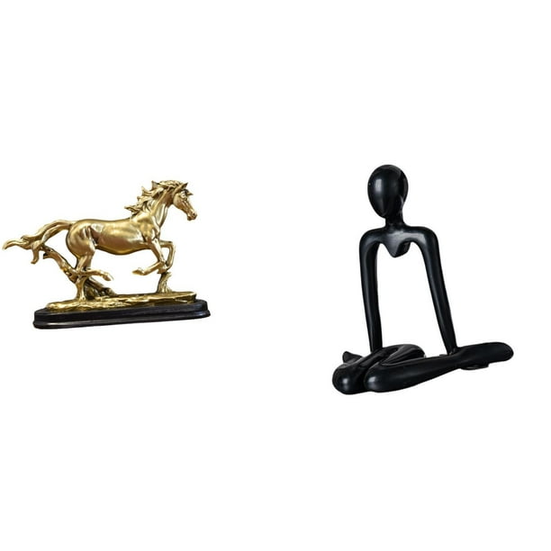 Figura decorativa de escultura coleccionable, ideal para decorar escritorios, estanterías, salas de estar y el hogar. Diseño abstracto pensador.