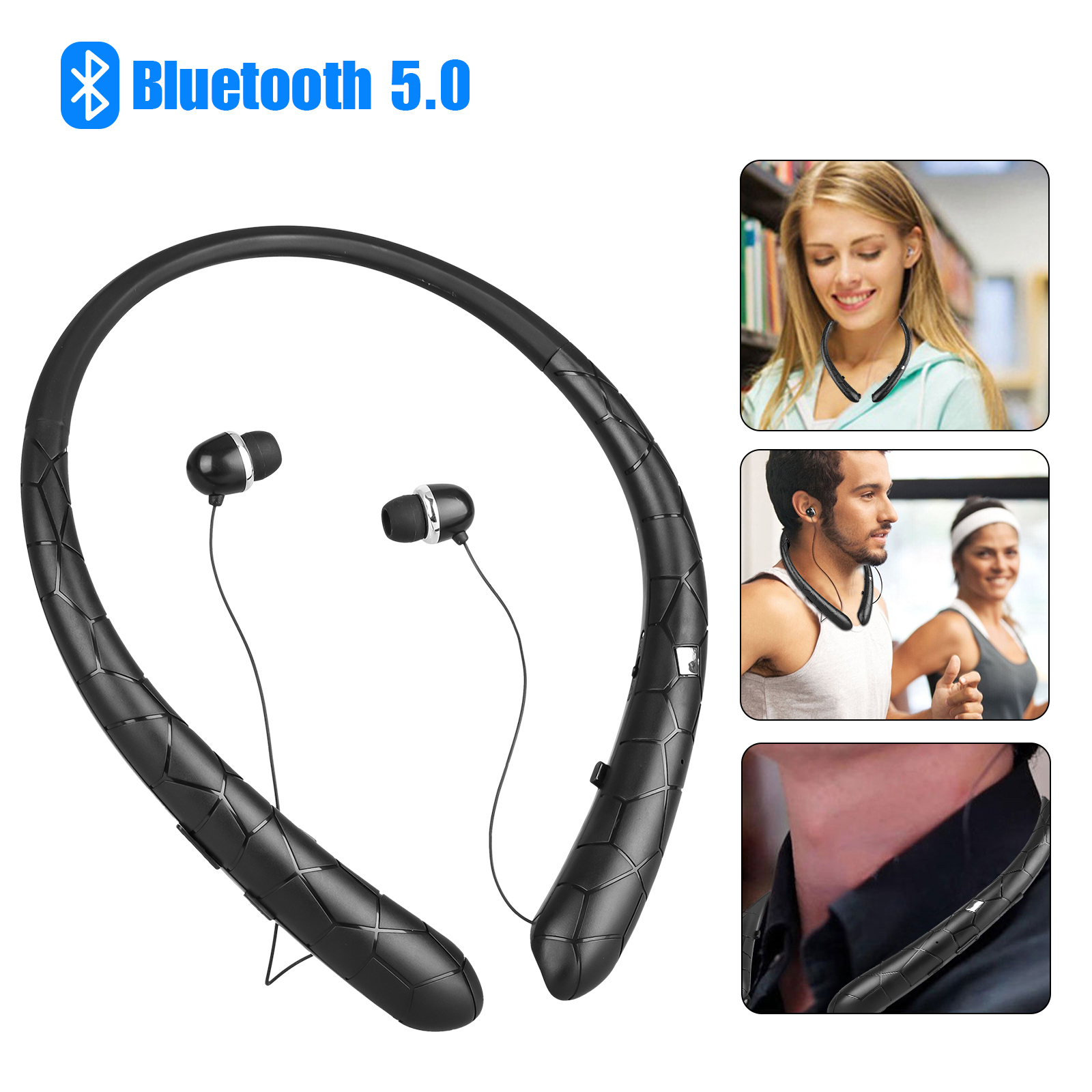 neckband bluetooth headphones retractable reviews