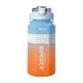 thumbnail image 2 of Sports Water Bottle with Handle, Gradient Color, Hexagonal Leakproof Plastic Cup for Gym, Hiking, Outdoor, 2 of 6