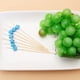 thumbnail image 5 of EeaseMX 100 palillos desechables de bambú con diseño de estrella para frutas, cócteles, bebidas, fiestas, tenedores de bambú (azul cielo), 5 of 7