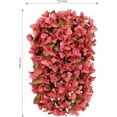 thumbnail image 2 of Bougainvillea Artificial Fall Hanging Flowers Plants for Outdoors Autumn Decoration, 2pcs Faux Bougainvillea Vines Red Fake Flowers Realistic UV Resistant Silk Flowers for Outside Planter Yard Home, 2 of 17