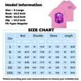 thumbnail image 3 of Hazbin Hotel Mujeres de moda Casual Impreso de manga corta Cuello redondo Pullover Tops Rosa/M, 3 of 4