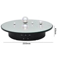 thumbnail image 1 of Maoww Rotating Display Stand Jewelry Shoes Adjustable Revolving Mirror Base Black, 1 of 8