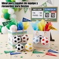 thumbnail image 4 of 6 llaveros de balón de futbol de peluche, 9 cm, con broche metálico, accesorios suaves para mochila, bolso y llaves, recuerdos para fiesta y regalos de equipo, 4 of 4