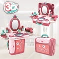 thumbnail image 2 of Coiffeuse 2 en 1 pour Jeu d'Imitation et Valise, Ensemble de Maquillage Beauté, 2 of 9