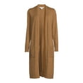 thumbnail image 5 of Time and Tru Women's Open Front Duster Cardigan, 5 of 6