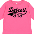 thumbnail image 4 of Inktastic Detroit 313 Boys or Girls Long Sleeve Toddler T-Shirt, 4 of 5