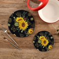 thumbnail image 2 of GZHJMY Sunflowers Trivets Pot Holders Set and Placemats Set, Set of 2 Hot Pads, Table Mats for Cooking and Baking, Cotton Braided Hot Pads, 2 of 7