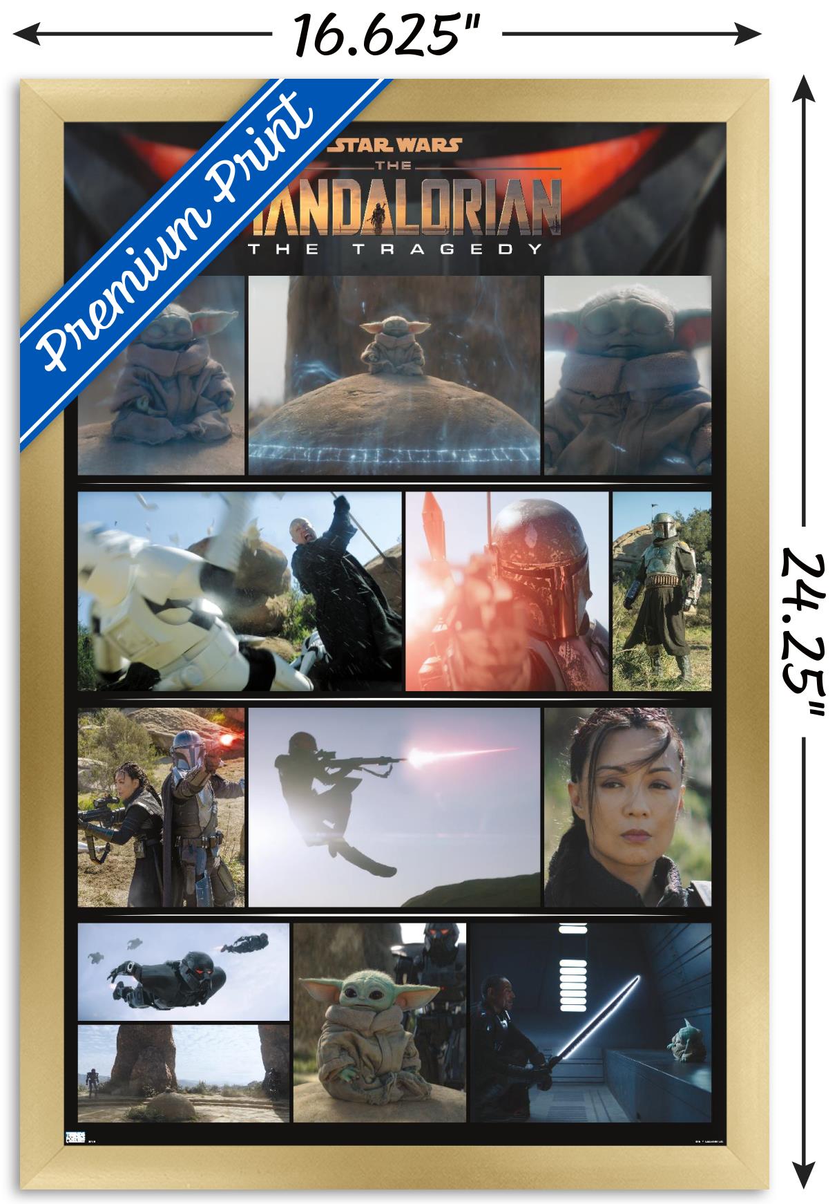 Star Wars: The Mandalorian Season 2 - Chapter 14 Grid Wall Poster, 14.725" x 22.375", Framed - image 3 of 5