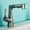 Gun Gray, variant on Bathroom Faucet with Pull Out Sprayer, 360° Swivel Spout Bathroom Sink Faucet, with 2 Modes Pull Down Sprayer, Brass Single Handle for Hot and Cold Water Basin Faucet,Black