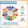 thumbnail image 3 of 15g/0.53oz Mica Powder, Natural Resin Epoxy 400 Mesh Pearlescent Color Pigment Powders for Casting Resin, Car Paint, Candle Making, DIY Nail Art and Crafts, Siren Red, 3 of 6